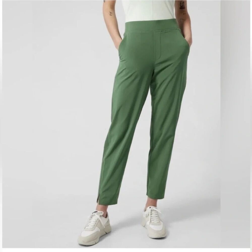 Athleta Brooklyn Ankle Pant Green Plus Size Comfy Athleisure Lightweight